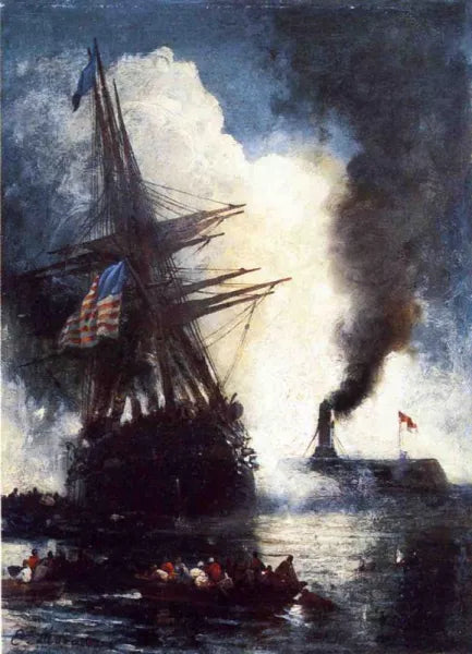 The Merrimac Sinks the Cumberland