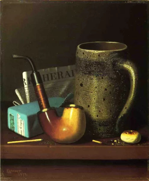 Still Life with Pipe, Mug and Newspaper
