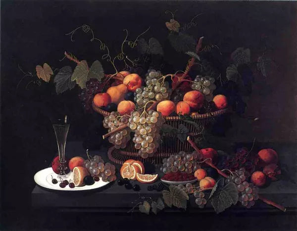Still Life: Champagne and Fruit