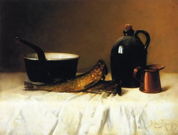 Still Life with Herring, Pot, Jug and Measure