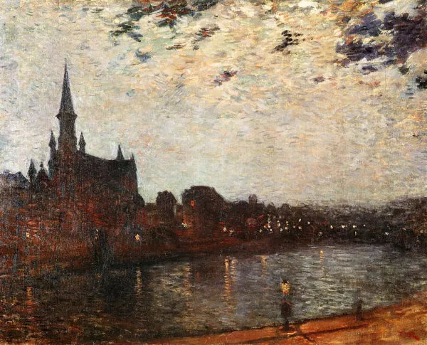 L'Eglise Sainte-Croix at Ixelles at Night