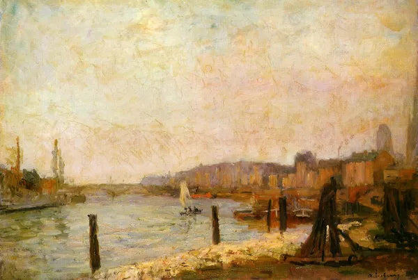 View of Rouen in Winter