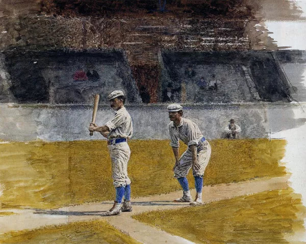 Baseball Players Practicing