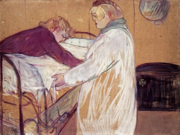 Two Women Making the Bed also known as Deux Femmes en Faisant Leur Lit