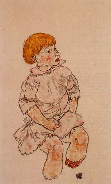 Seated Child: Anton Peschka, Jr