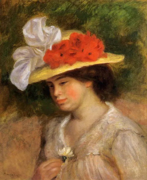 Woman in a Flowered Hat