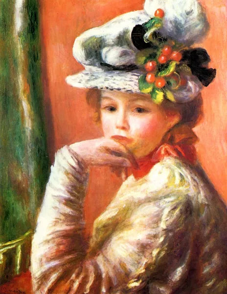 Young Girl in a White Hat