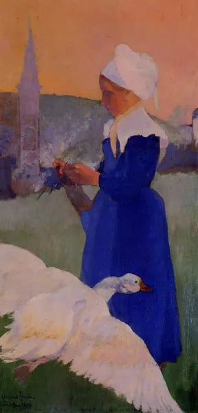 Gooseherd at Pont-Aven