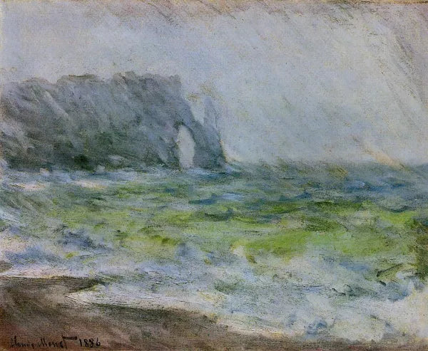 Etretat in the Rain