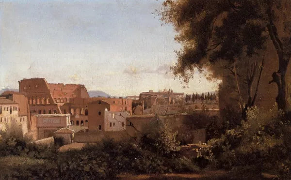 Rome - View from the Farnese Gardens, Noon also known as Study of the Coliseum