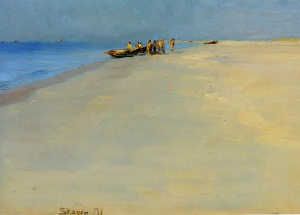 Fiskere Pa Skagens Strand