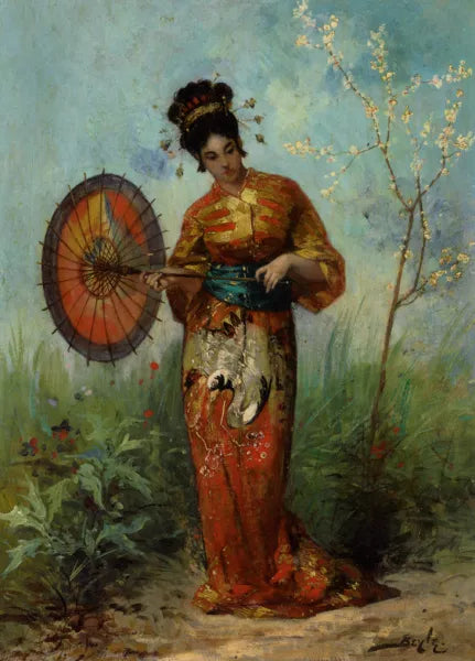 A Japanese Woman with a Parasol