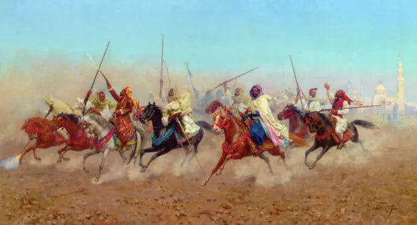 Charging Horsemen Outside the Northern Cemetery