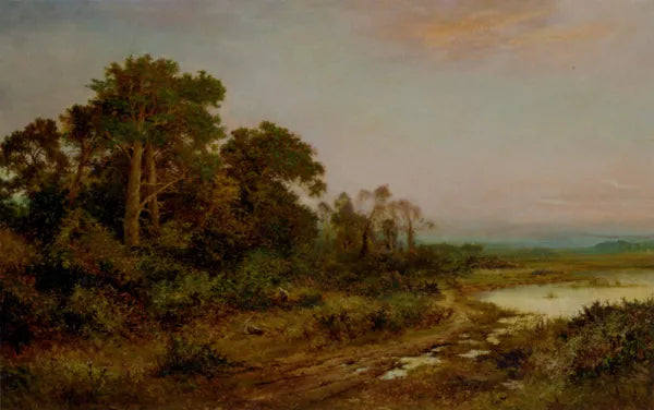A Wooded Landscape with a Lake