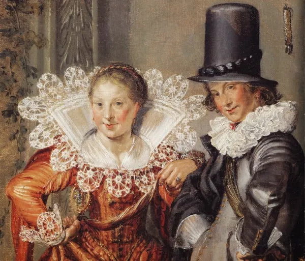 Elegant Courting Couples Detail