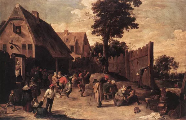Peasants Dancing outside an Inn