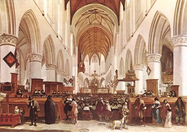 The Interior of the Grote Kerk St Bavo at Haarlem
