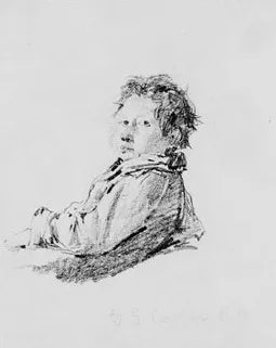 Study of a Boy from McGuire Scrapbook