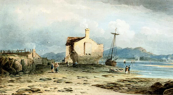 Tegwin Ferry With Snowdon In The Distance From Near Harlech North Wales