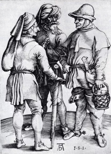 Three Peasants in Conversation