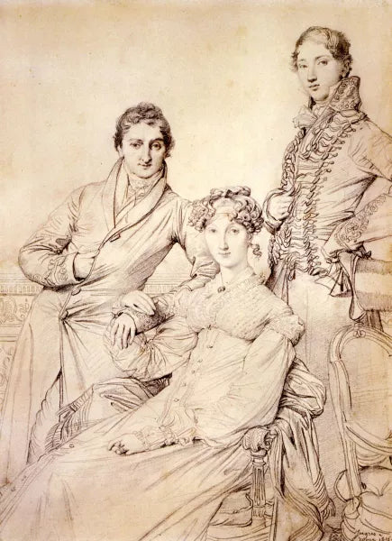 Jospeh Woodheda and His Wife, Born Harriet Comber, and Her Brother