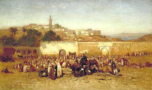 Market Day Outside the Walls of Tangiers, Morocco
