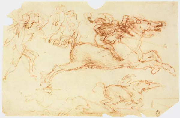 Galloping Rider and Other Figures