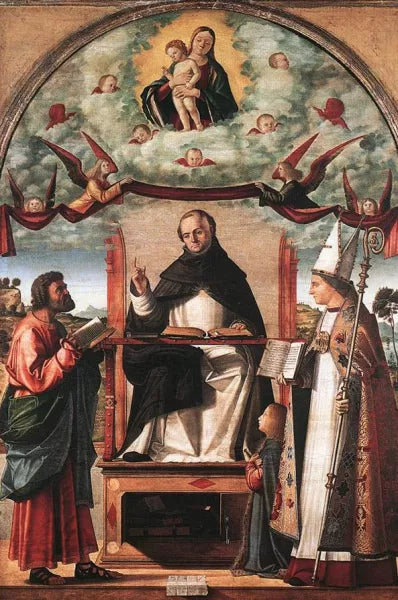 St. Thomas in Glory between St. Mark and St. Louis of Toulouse