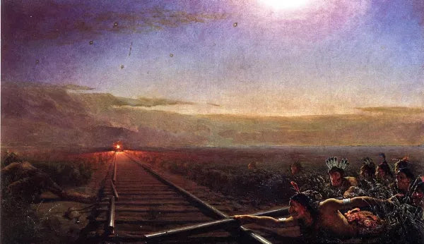 Westward the Star of Empire also known as Railway Train Attacked by Indians