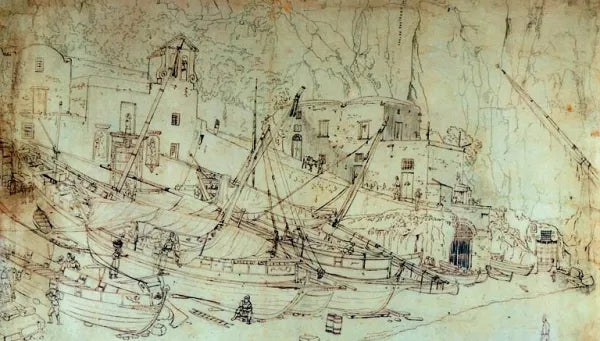 View of the Small Marina at Sorrento