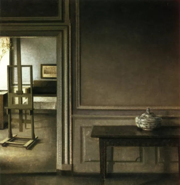 Interior with Easel, and Punch Bowl, Strandgade 30