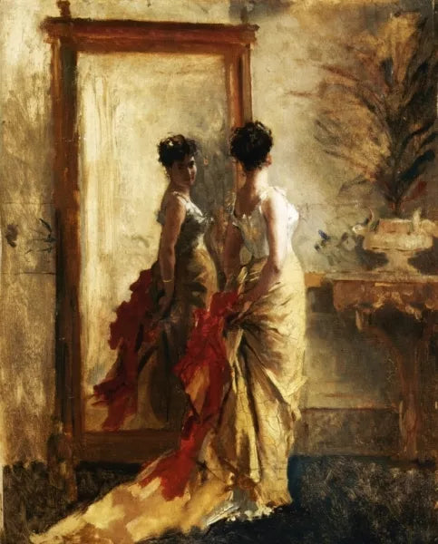 Woman in front of a Mirror