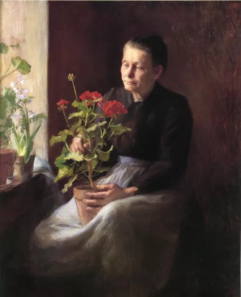 Woman with a Geranium