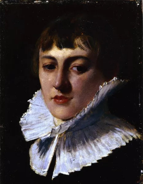 Girl with White Color