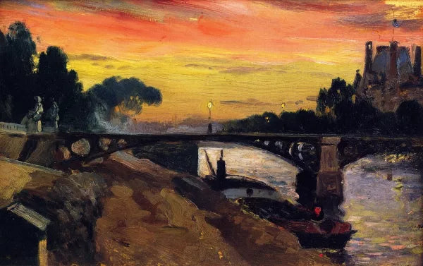Paris, View of the Seine, Night