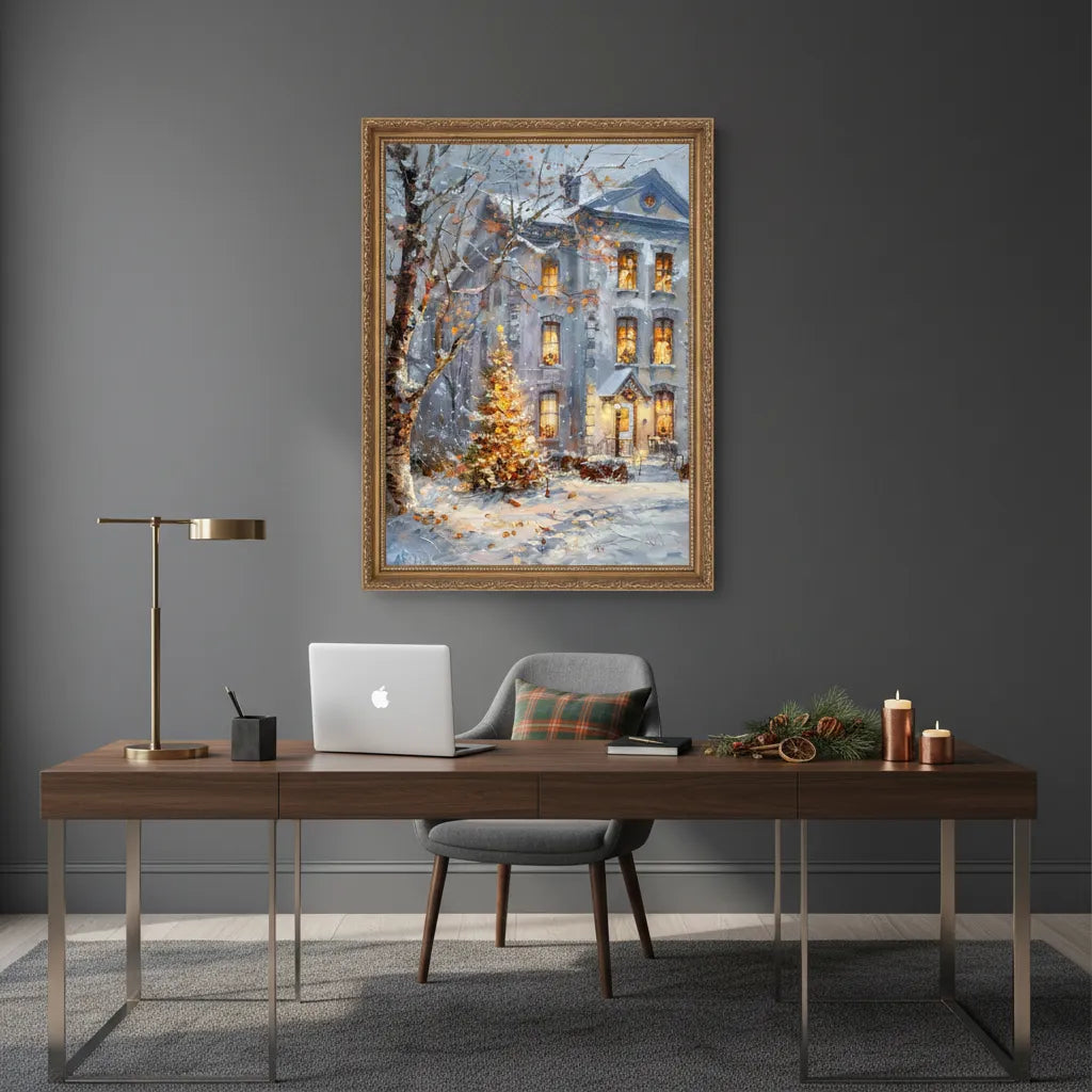 Christmas Courtyard Glow