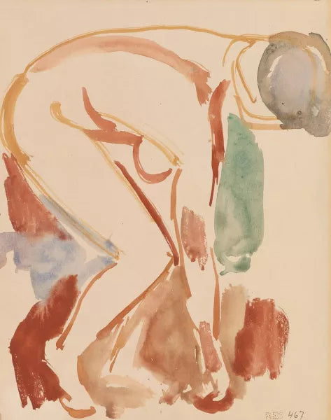 Framoverboyd kvinneakt