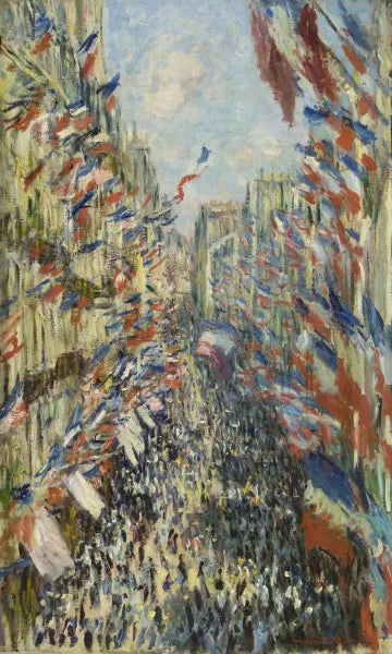 The Rue Montorgueil in Paris. Celebration of June 30, 1878