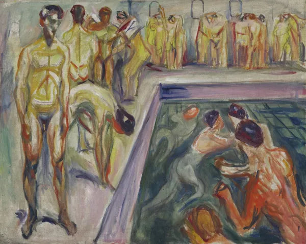 Naked Men in Swimming Pool