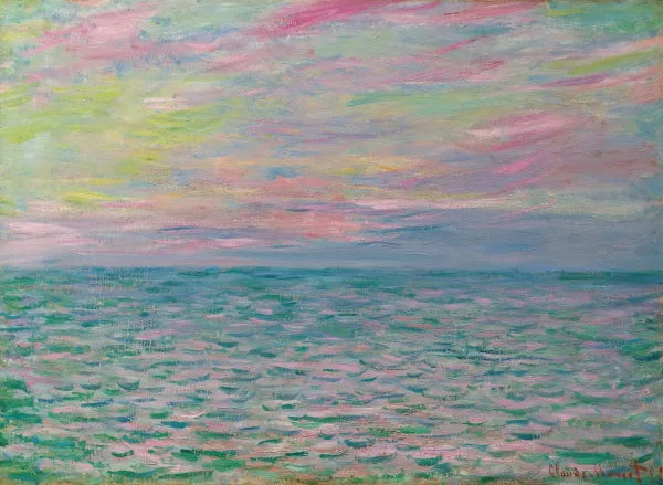 Coucher De Soleil a Pourville, Pleine Mer