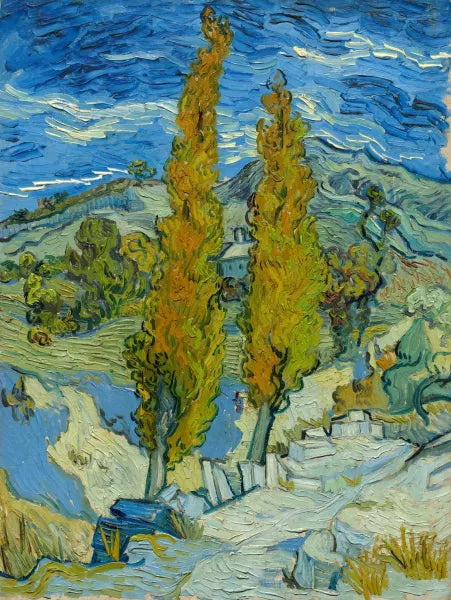 Two Poplars in the Alpilles near Saint-Remy
