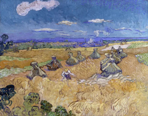 Wheat Fields with Reaper, Auvers