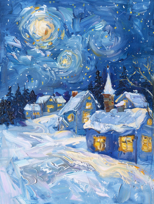 Starry Winter Village